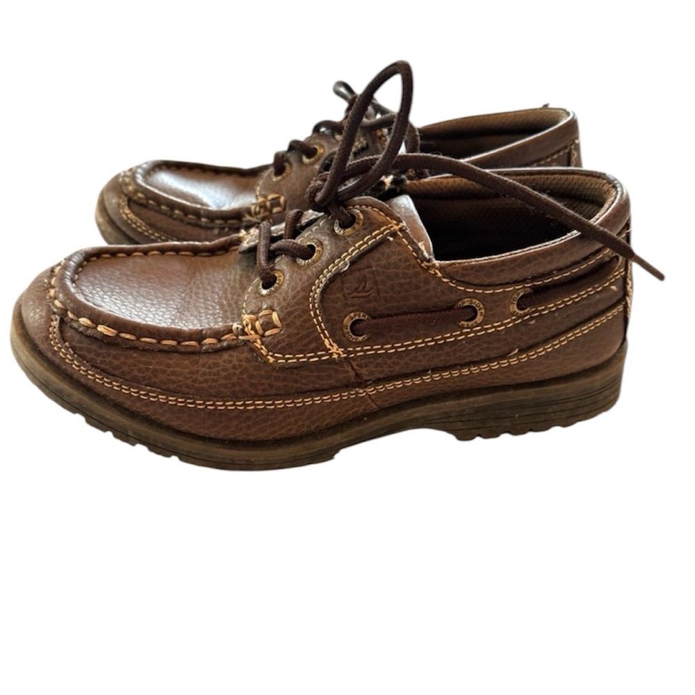 SPERRY boat shoes coffee brown SZ 1.5 Worn Once - Picture 13 of 13